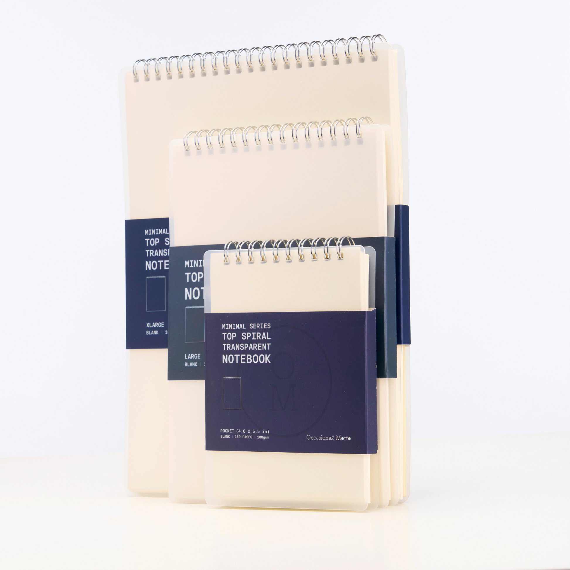 Top Spiral Transparent Cover Notepad (100gsm layout paper)