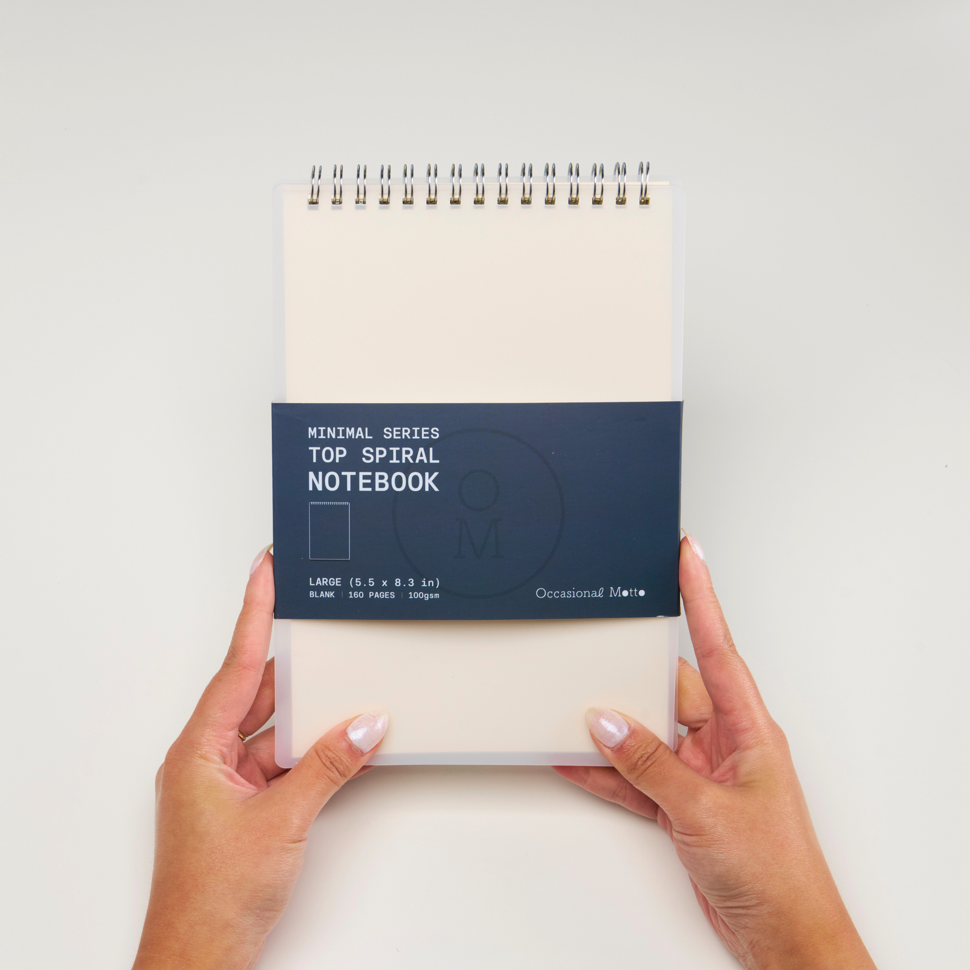 Top Spiral Transparent Cover Notepad (100gsm layout paper)