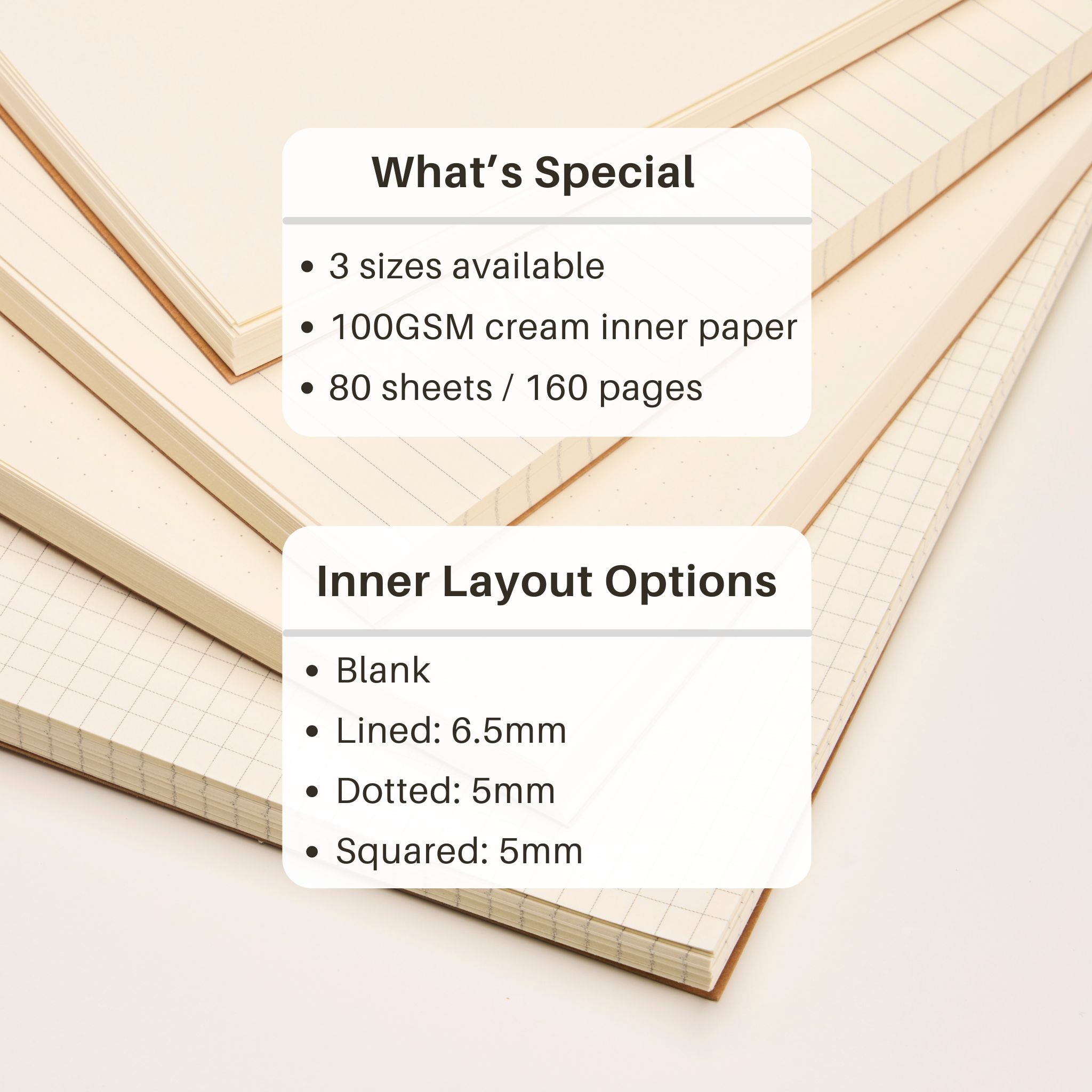 A6 Pocket Size Top Spiral Kraft Cover Notebooks