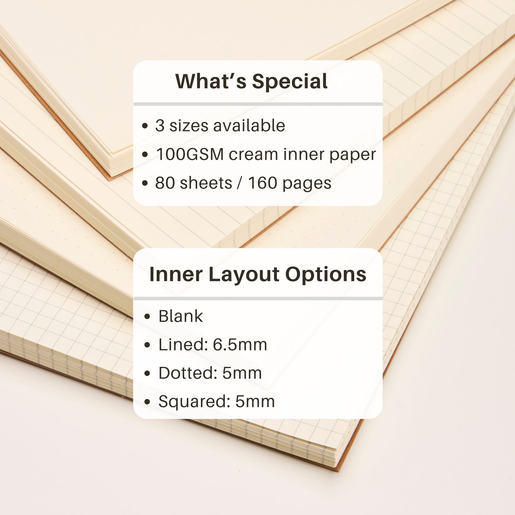 A6 Pocket Size Top Spiral Kraft Cover Notebooks