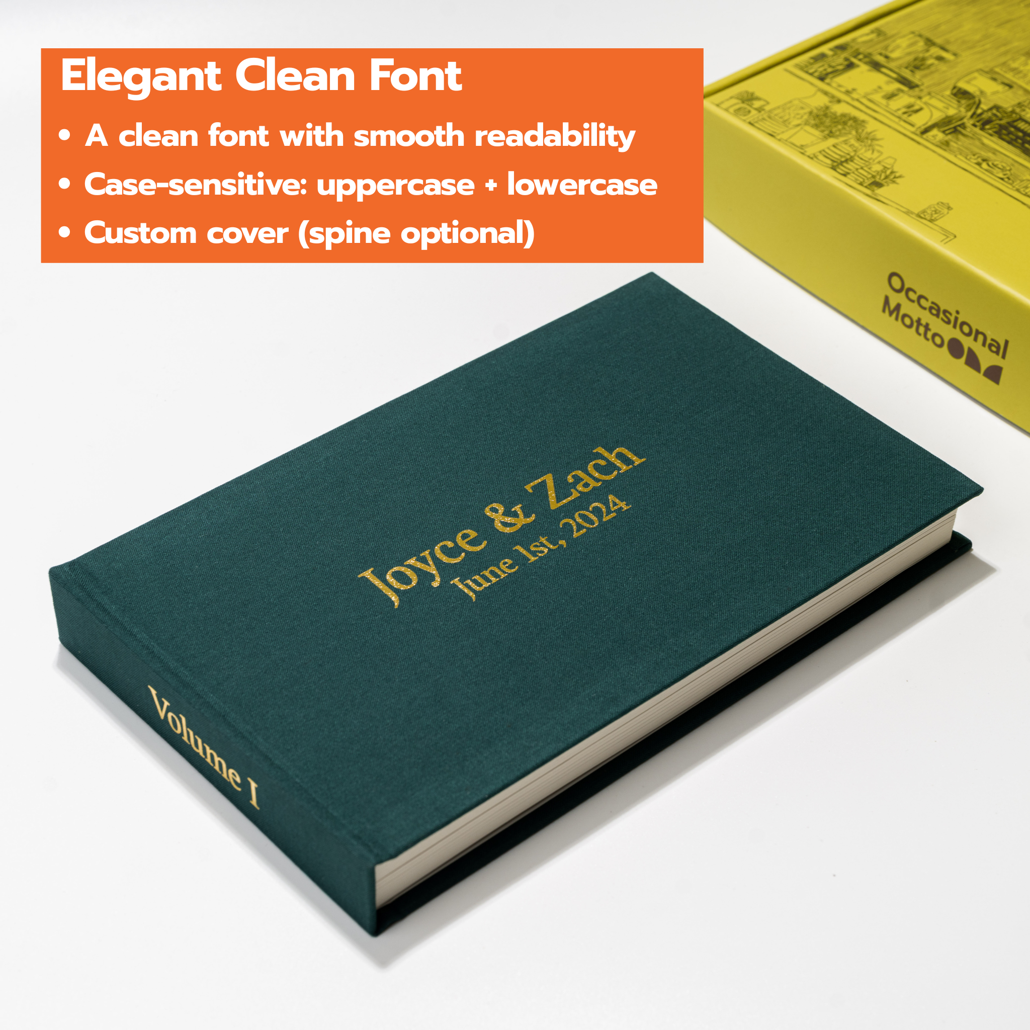 Personalized Linen Hardcover Photo Album For i-Type Film (48 pockets / Writable Cardstock)