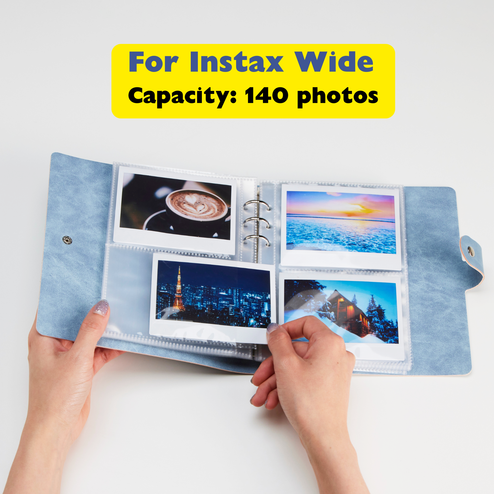 Personalized Soft PU Leather Cover Photo Album For Inciardi Mini, Instax & i-Type Film