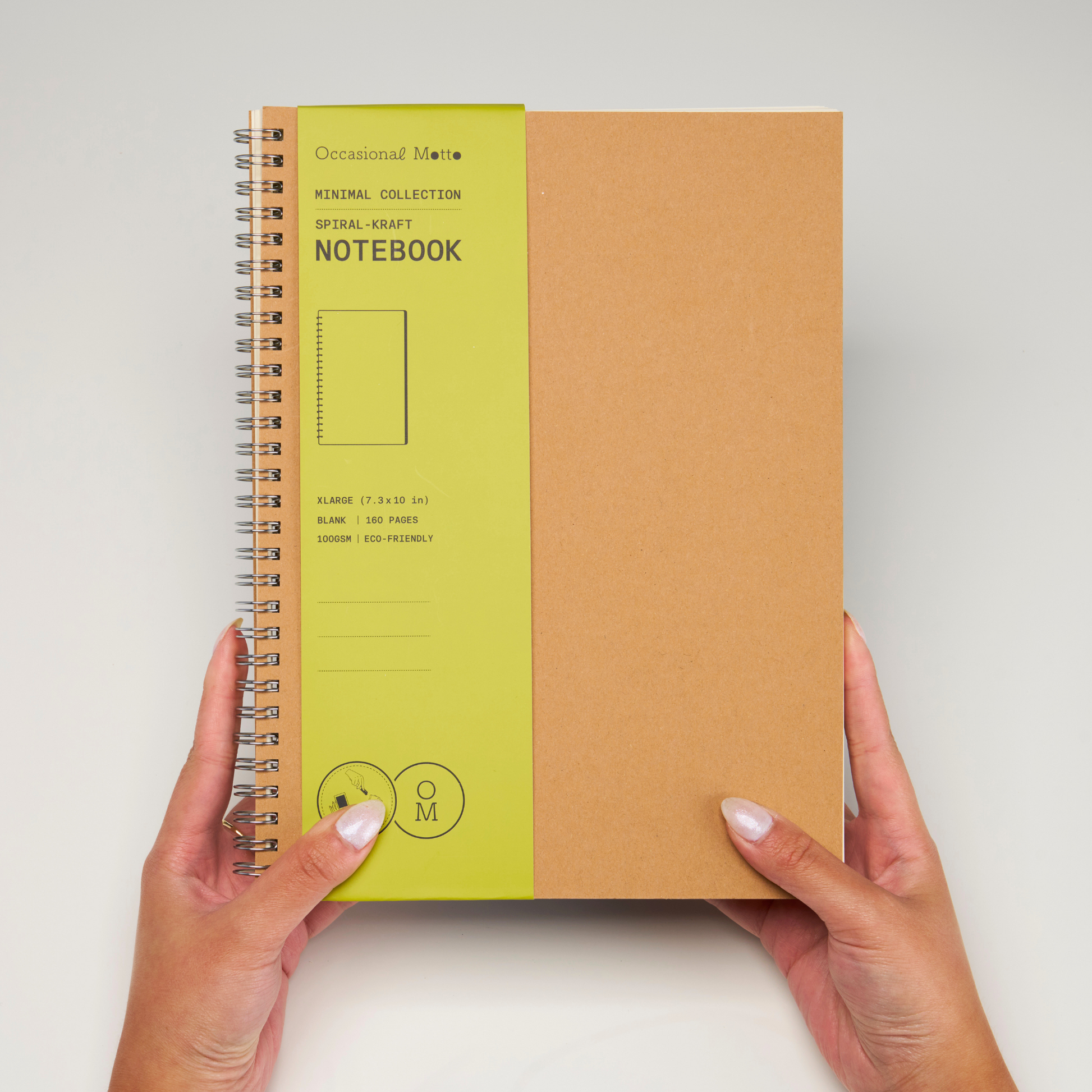 Spiral Kraft Cover Notebooks (100gsm layout paper)