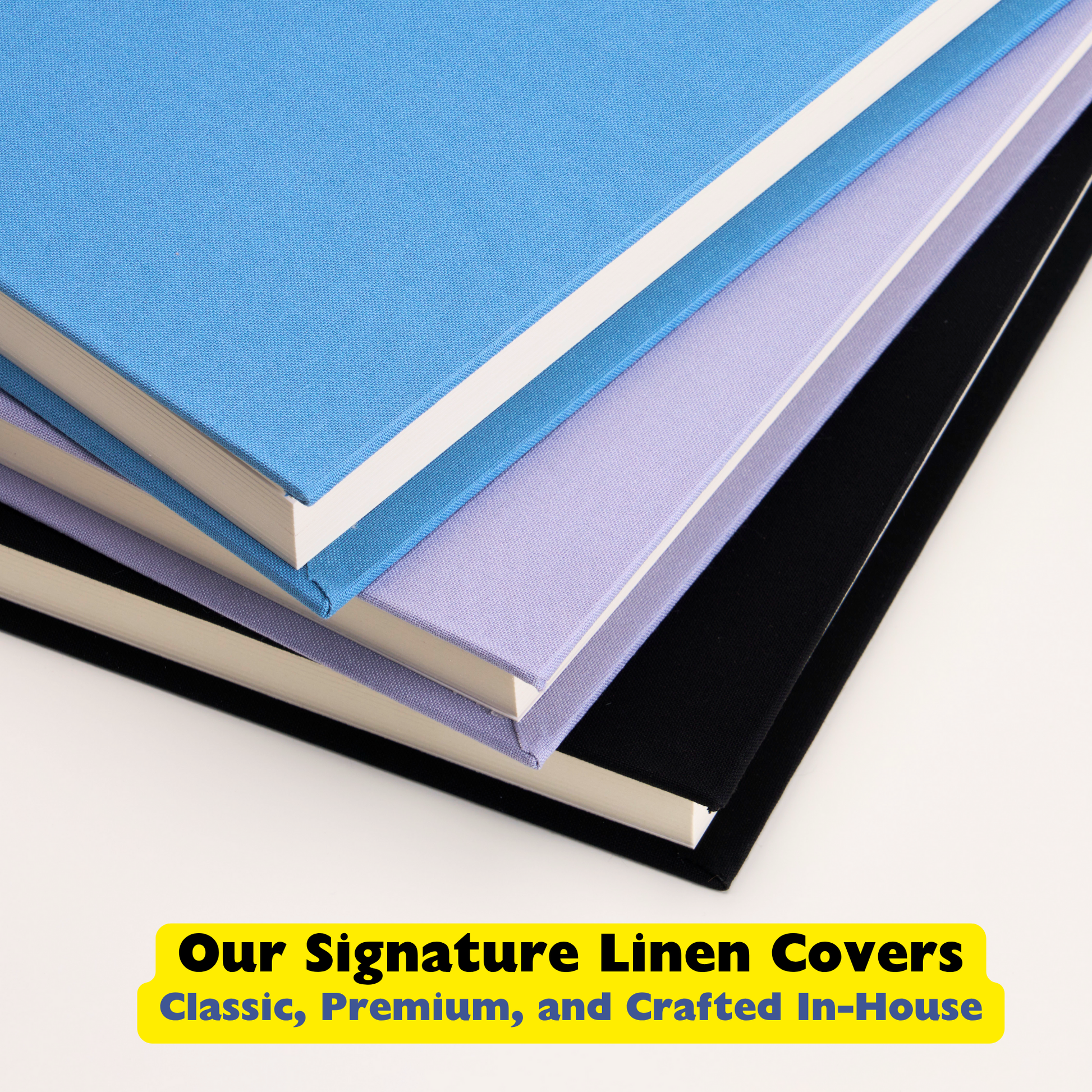 Personalized Linen Hardcover Photo Album For 4x6 inch Photos (48 pockets / writable cardstock)