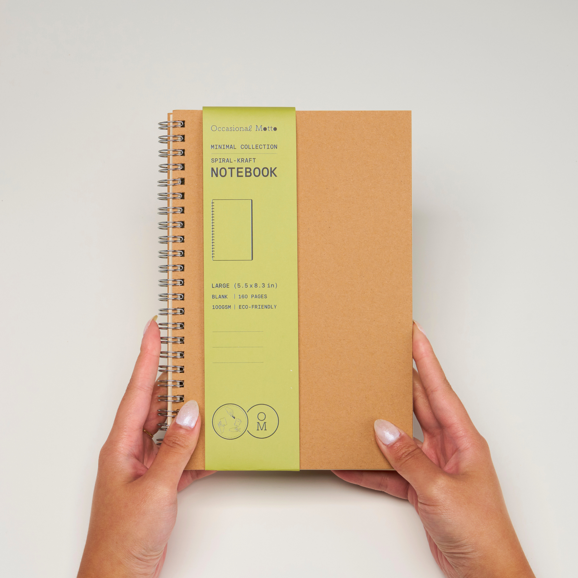 Spiral Kraft Cover Notebooks (100gsm layout paper)