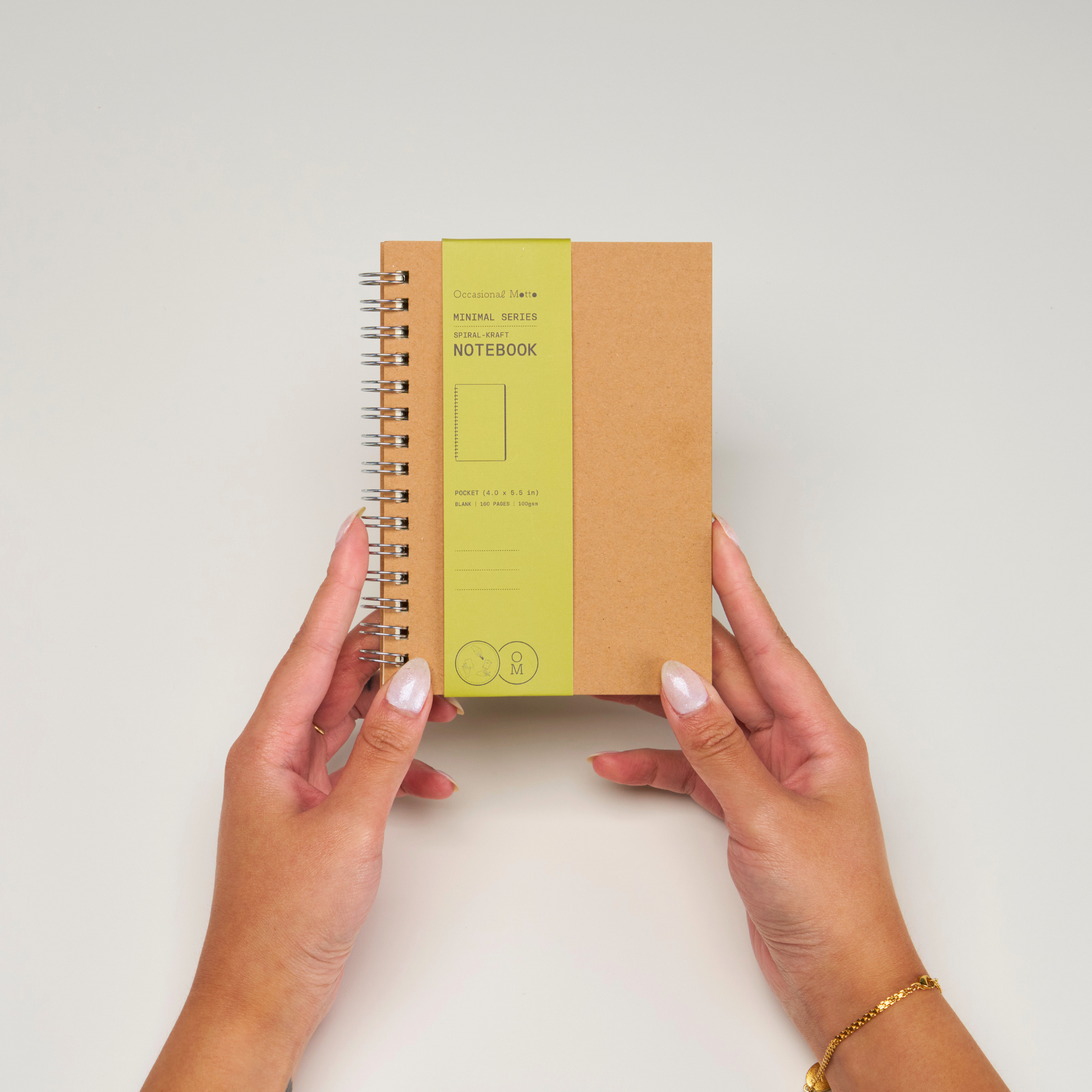 Spiral Kraft Cover Notebooks (100gsm layout paper)