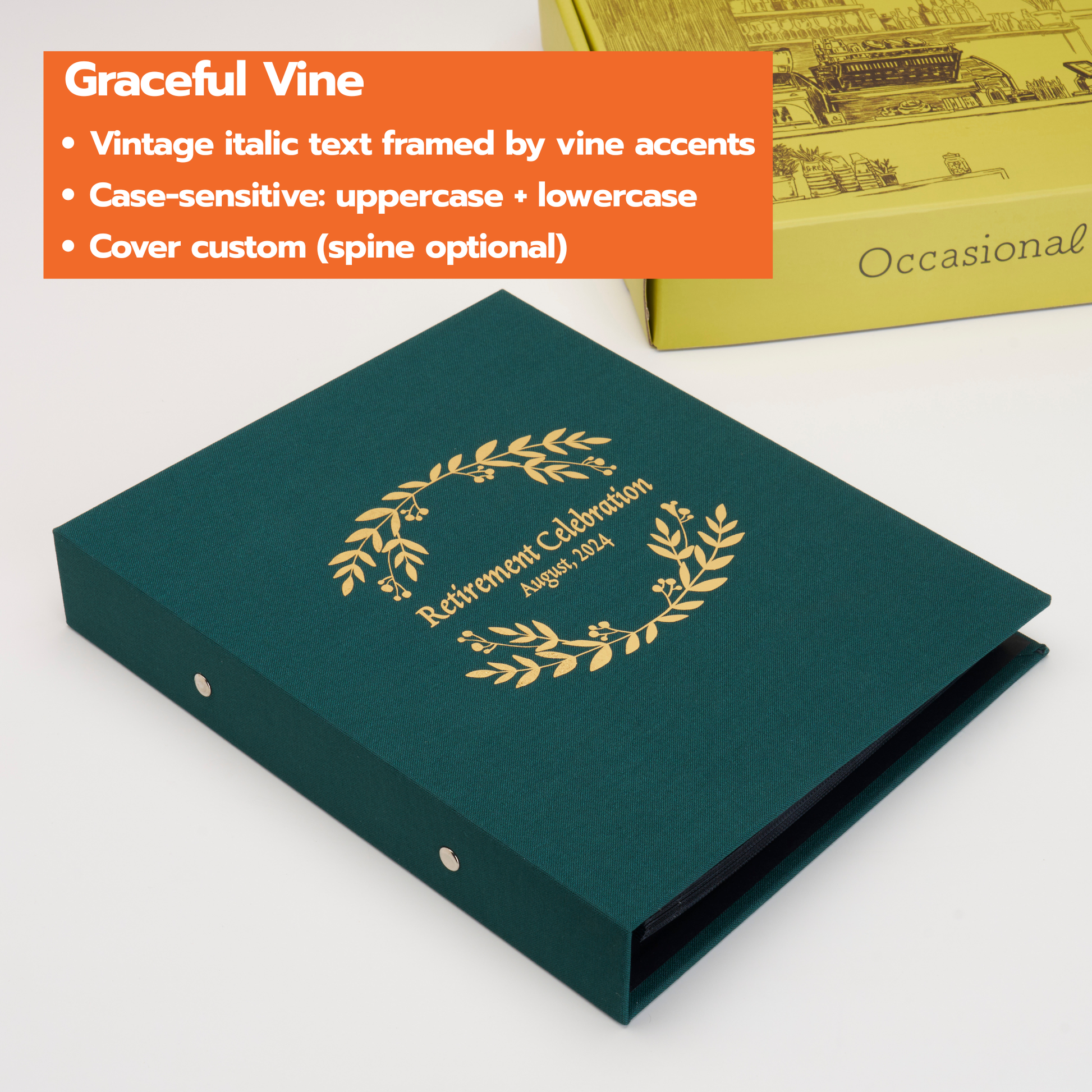 Personalized Linen Hardcover Binder Album For 4x6 inch Photos