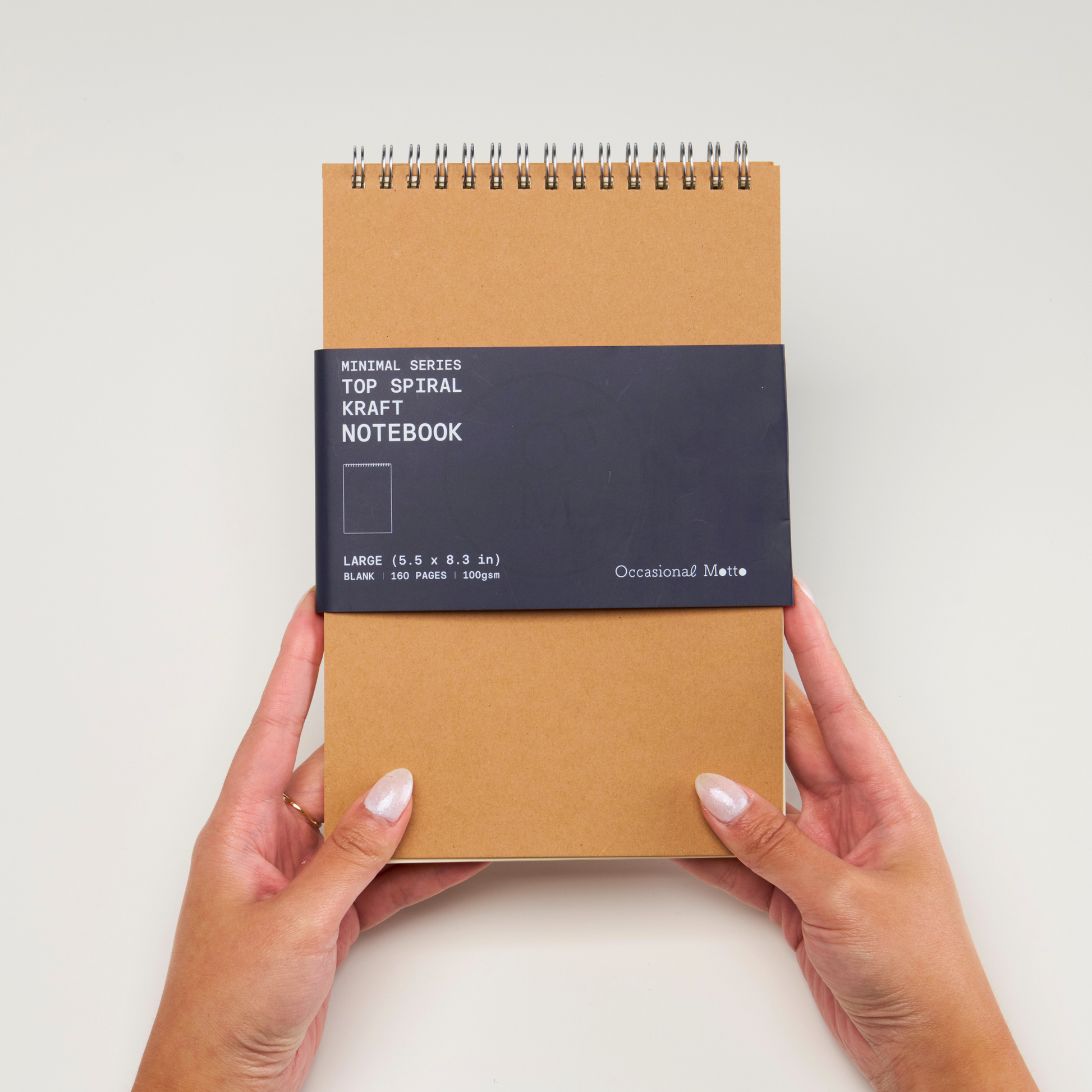 Top Spiral Kraft Cover Notepad (100gsm layout paper)