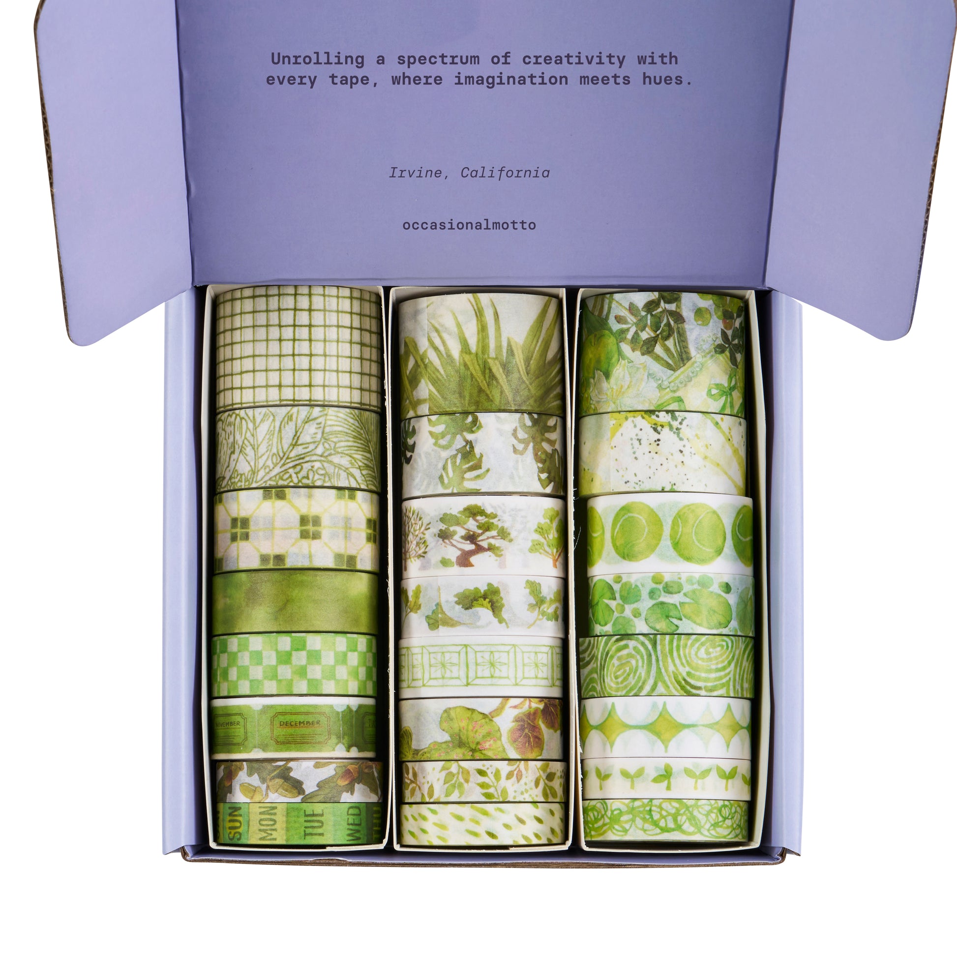 8 Rolls Green Whispers Washi Tapes