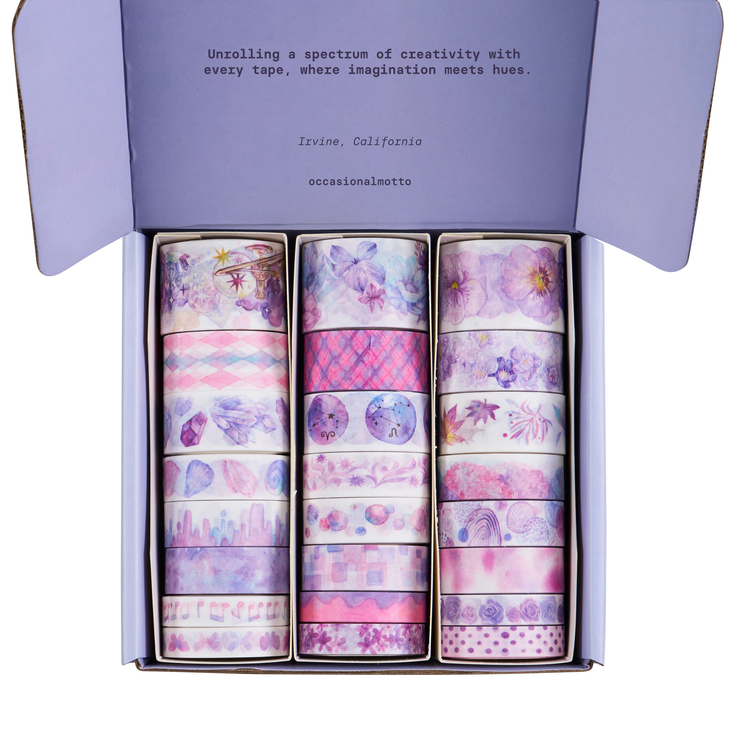 8 Rolls Lavender Fantasy Washi Tapes