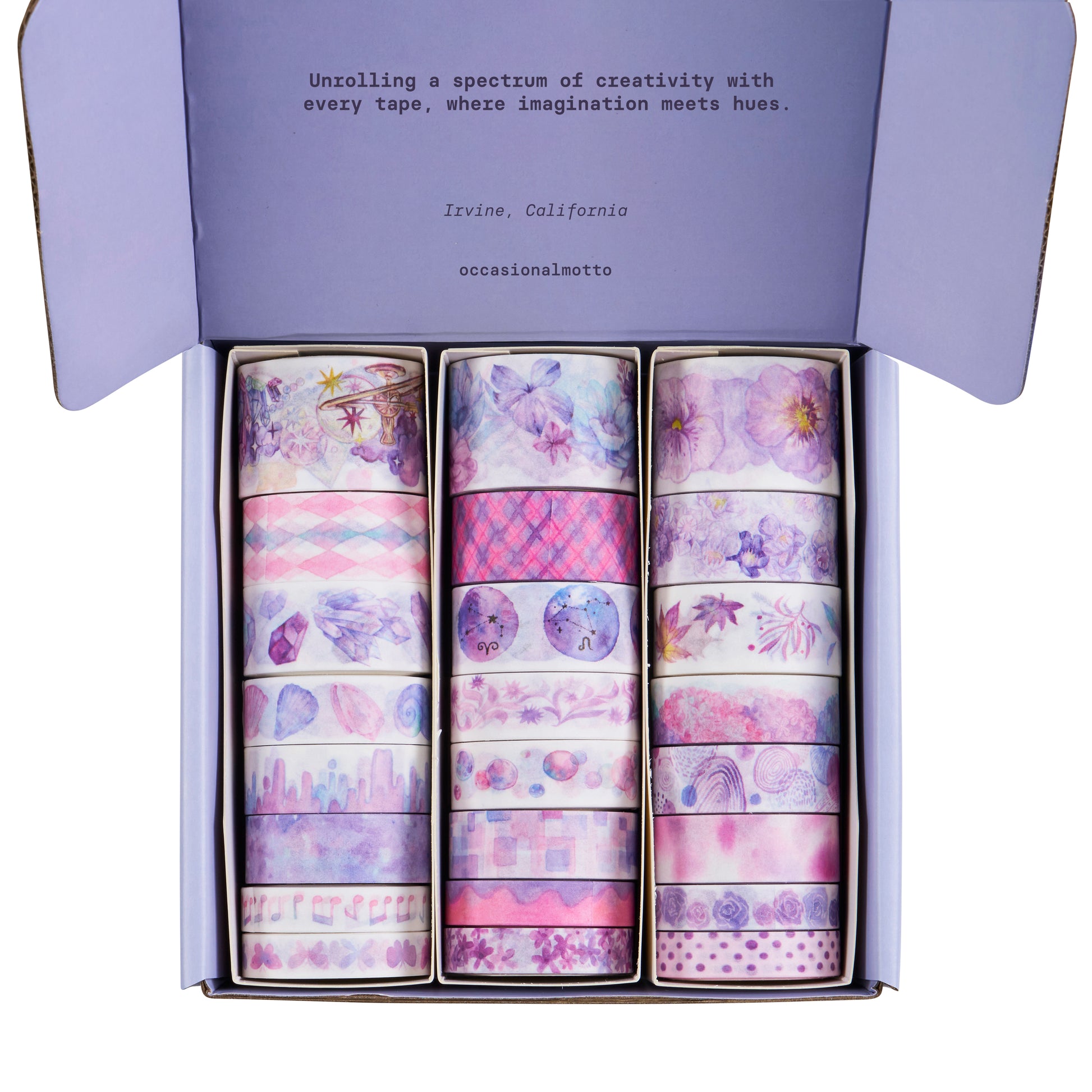 8 Rolls Lavender Fantasy Washi Tapes