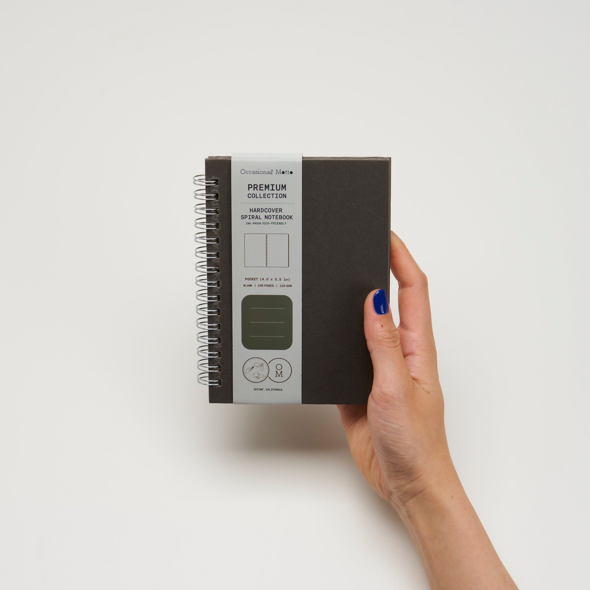 10-Pack Pocket Size Hardcover Spiral Notebook (A6: 4”x5.5”) | 120GSM Inner Page (50 sheets / 100 pages)