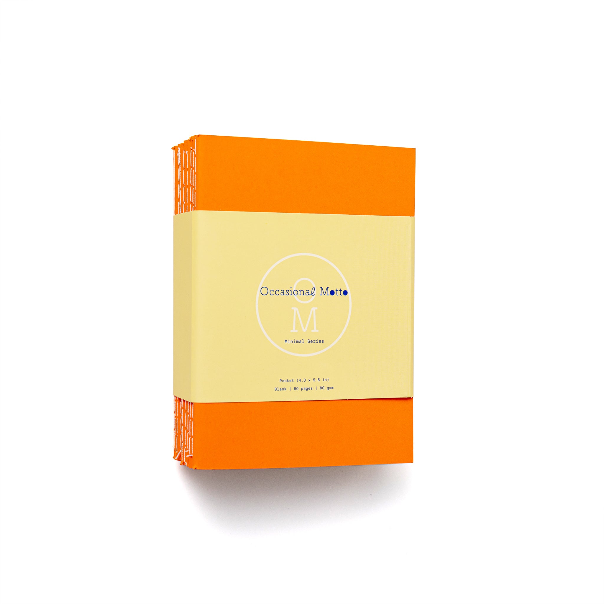 10-Pack Orange Cover Stitched Notebooks (80gsm layout paper)