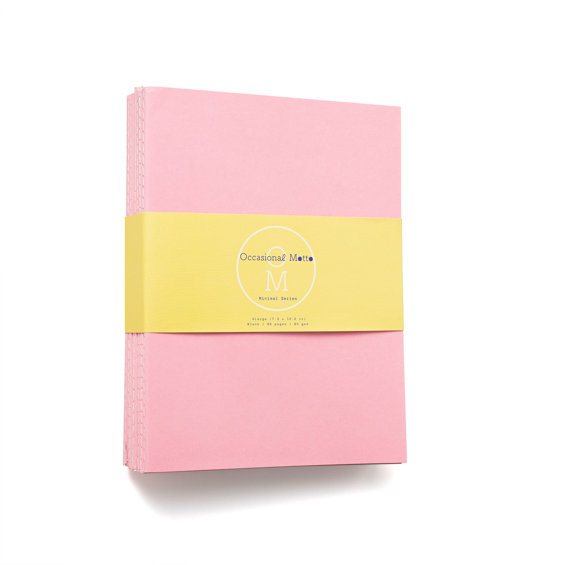 10-Pack Pink Cover Stitched Notebooks (80gsm layout paper)