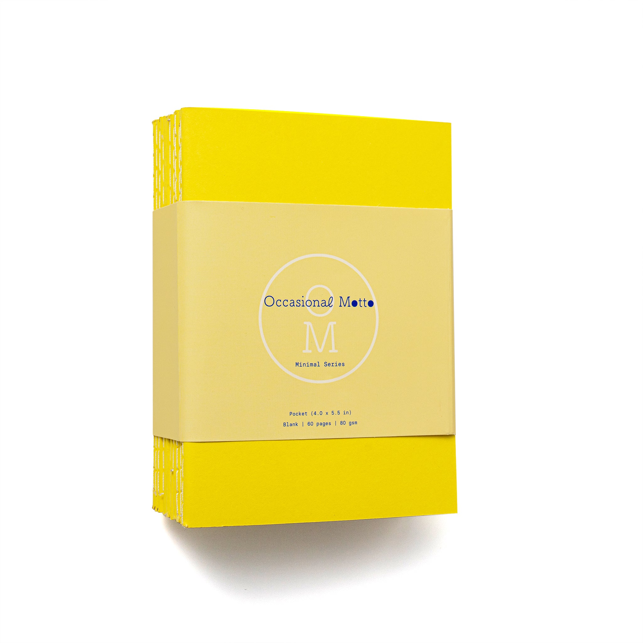 10-Pack Yellow Cover Stitched Notebooks (80gsm layout paper)